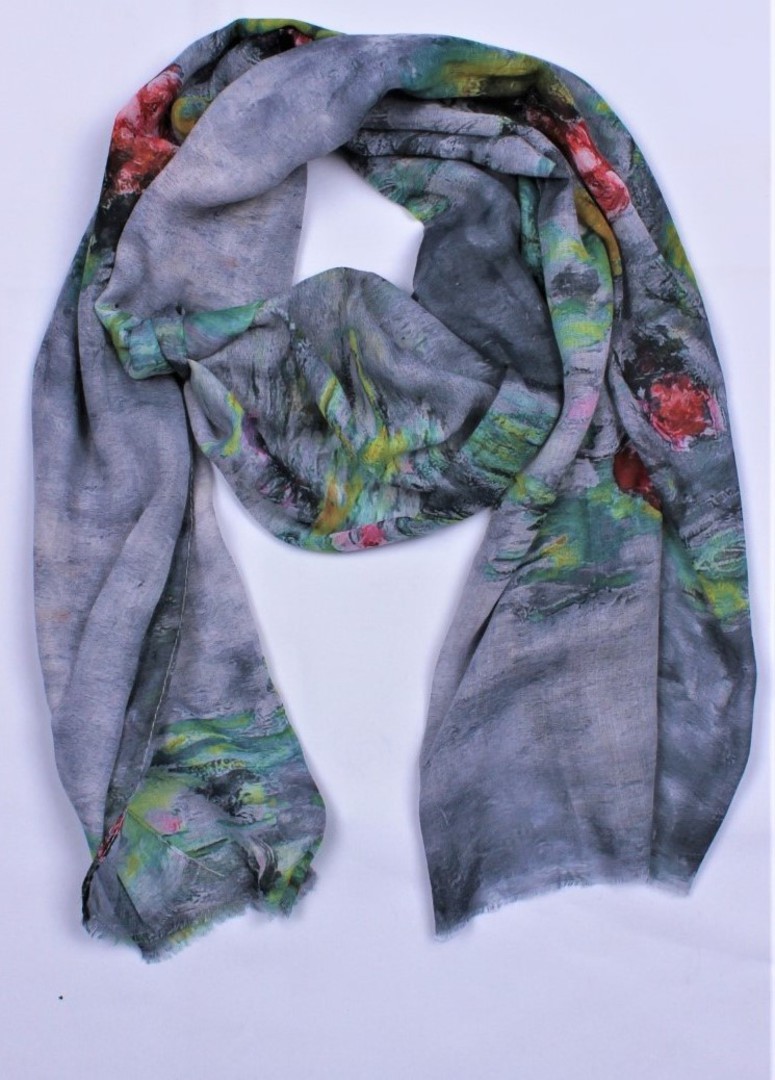 Alice & Lily printed scarf navy  Style : SC/5001NAV image 0